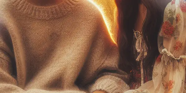 A boy and girl share a joyful moment on a picnic blanket in a sunlit park filled with wildflowers.